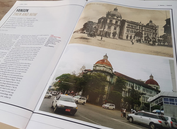 Yangon Time Machine article in print